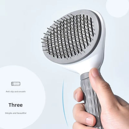 Pet Removes Dog Hair Comb Cat Dog Grooming Brush Self Cleaning Slicker Brushes
