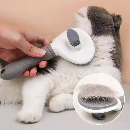 Pet Removes Dog Hair Comb Cat Dog Grooming Brush Self Cleaning Slicker Brushes